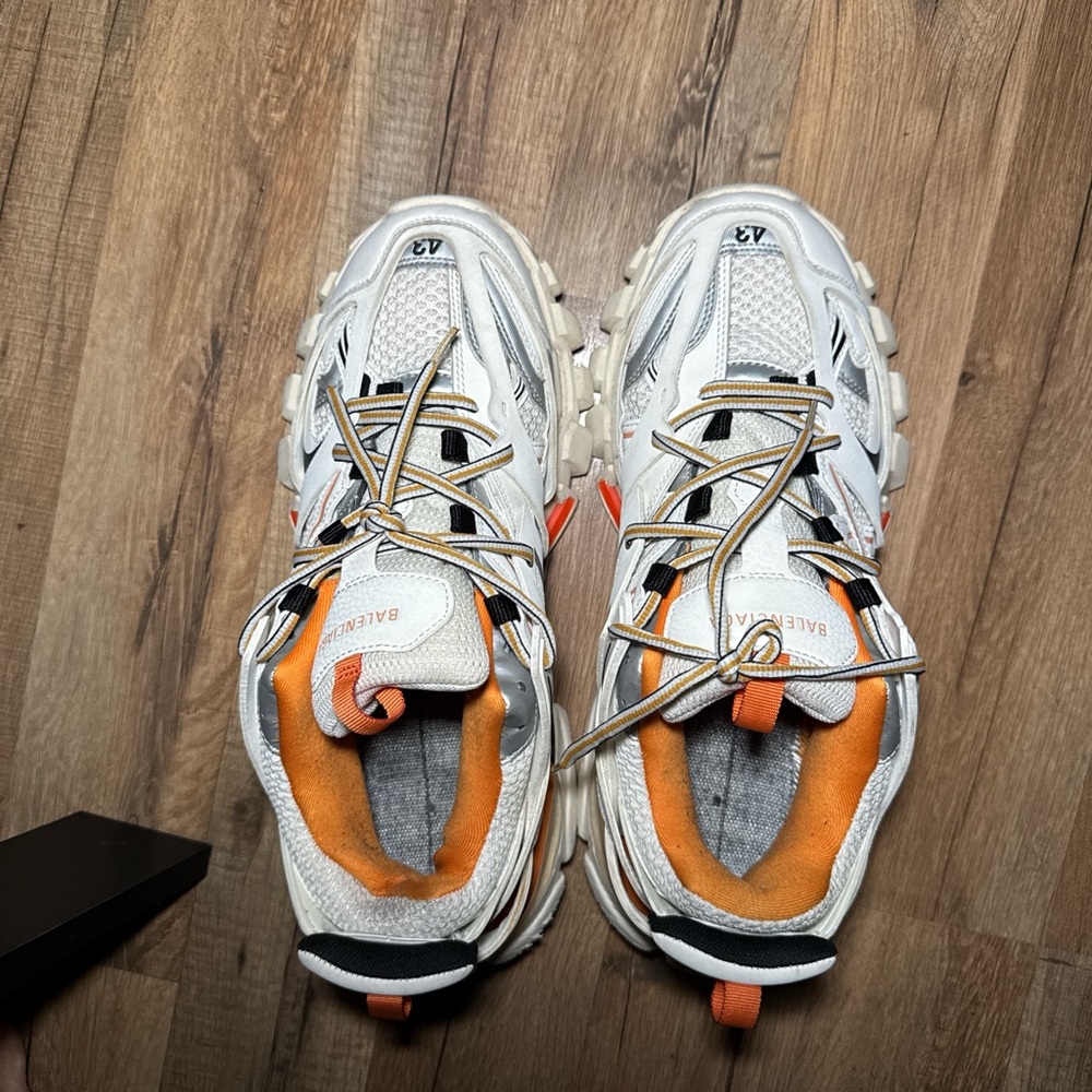 Balenciaga Track Sneakers White & Orange - Picture 2 of 3